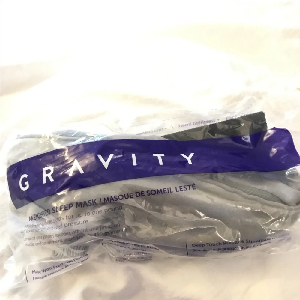 Gravity Premium Fleece Weighted Sleep Mask NWT